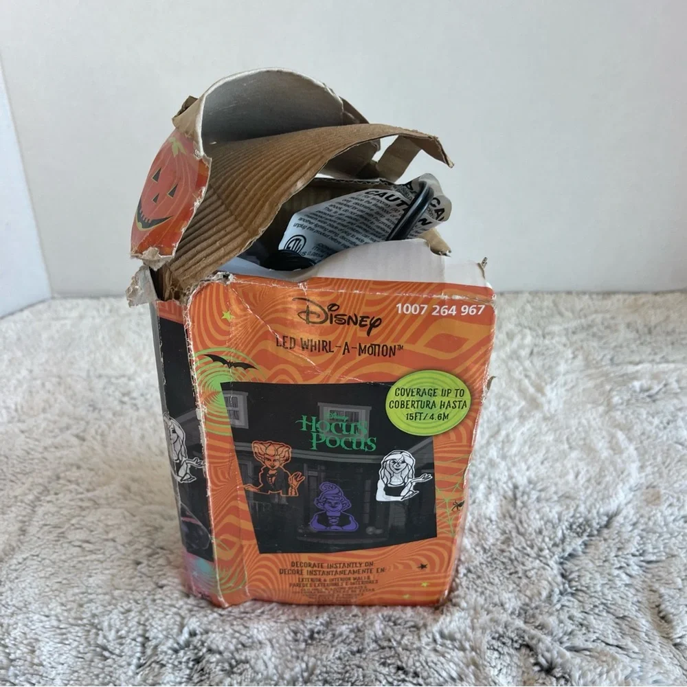 Disney Hocus Pocus LED Whirl-A-Motion Projection - Orange, Purple, Black, Green